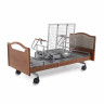 Кровать для лежачих больных электрическая MED-MOS DB-2B с поворот.креслом в правую сторону (коричневый)